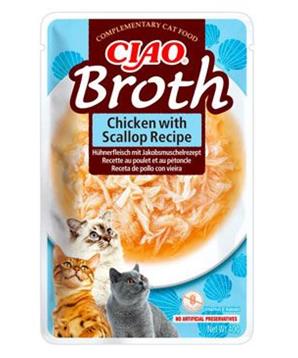Churu Cat CIAO Broth Chicken with Scallop Recipe