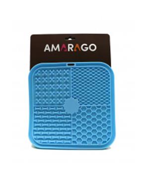 Amarago lízací podložka hranatá 20x20cm světle modrá