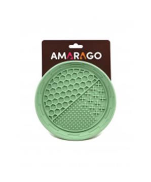 Amarago lízací podložka kulatá miska zelená