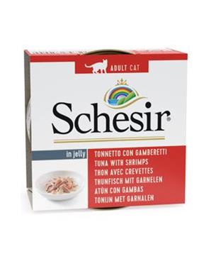 Schesir Cat konz. Adult tuňák/kreveta 85G