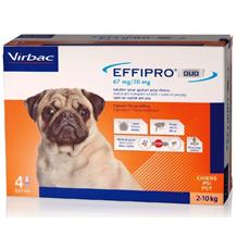 Effipro DUO Dog S (2-10kg)- 1 balení (4x0,67ml)