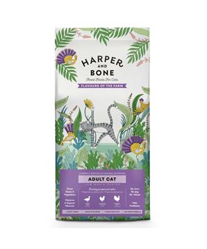Levně Harper and Bone Cat Adult příchutě farmy 2 kg