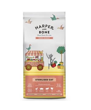 Levně Harper and Bone Cat Sterilised čerstvé z trhu 2 kg