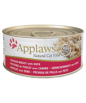 Levně Konzerva APPLAWS Cat Chicken & Duck 70 g