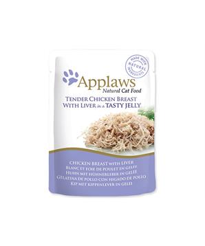 Levně Kapsička APPLAWS cat pouch chicken with liver in jelly 70 g