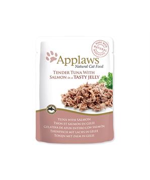 Levně Kapsička APPLAWS cat pouch tuna wholemeat with salmon in jelly 70 g
