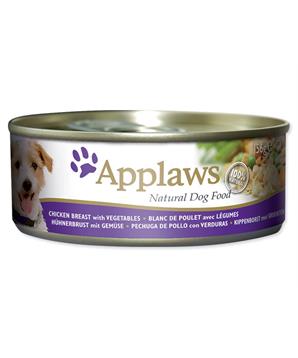 Levně Konzerva APPLAWS Dog Chicken, Veg & Rice 156 g