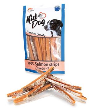 Levně KIDDOG 100% lososové proužky 80 g