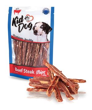 Levně KIDDOG hovězí steak v proužku 250 g