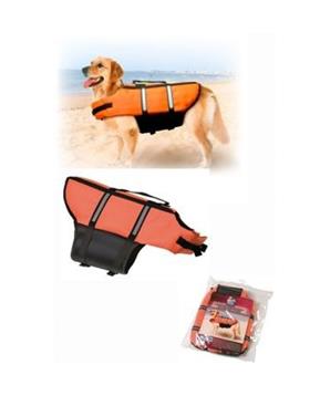 Vesta plavací Dog oranžová
