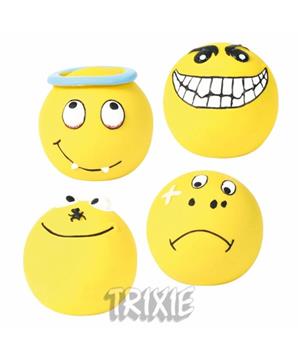 Latexový smajlík míček, žlutý malý plněný 
