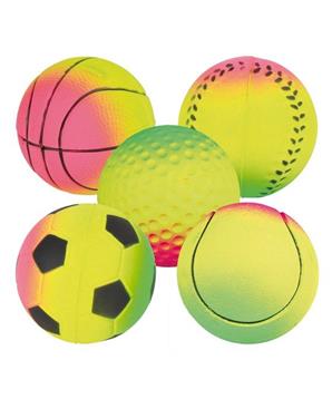 Neonový míč mechová guma TRIXIE