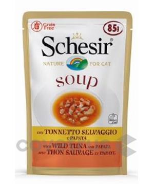 Schesir Cat kapsa Adult Soup tuňák/papája 