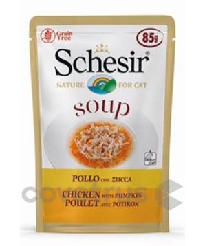 Schesir Cat kapsa Adult Soup kuře/dýně 