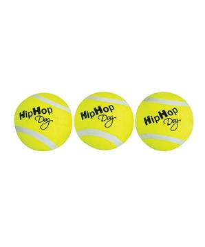 Levně Tenisový míč pískací HIPHOP DOG 5 cm/3 ks