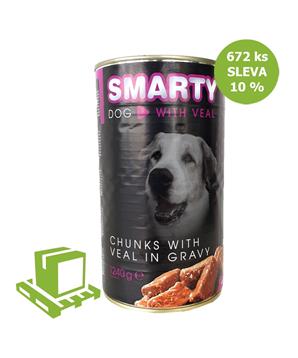SMARTY Dog Telecí chunks, karton