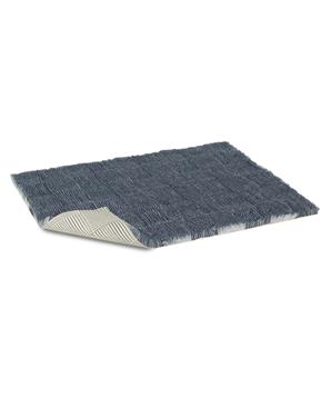 Levně Vetbed protiskluz / Drybed modrošedý skládaný vzor, vlas 30 mm 75 x 59cm