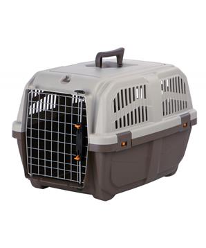 Levně Transportní přepravka SKUDO 3, S, 40x39x60cm tmavě šedá/písková (max. 24kg) S / max.24kg