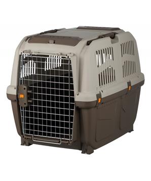 Levně Transportní přepravka SKUDO 5, M, 59x65x79cm tmavě šedá/písková (max. 35kg) M / max. 35kg
