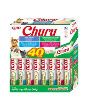 Levně Churu Cat BOX Tuna Seafood Variety 20x40g