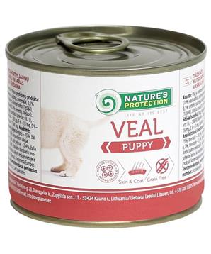 Levně Nature’s Protection Dog konzerva Puppy Telecí 200g