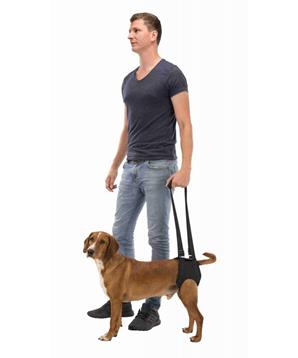 Levně Podpůrná pomůcka k chůzi L 65-75 cm černá