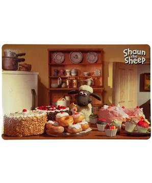Ovečka Shaun prostírání pod misky, fotka Shaun pekař 44x28cm - DOPRODEJ