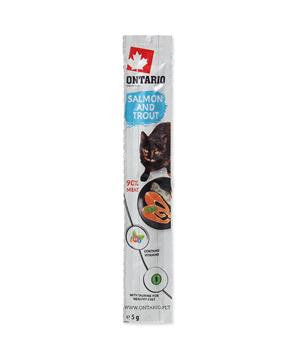 Levně Stick ONTARIO for cats Salmon & Trout 1 ks (5g)