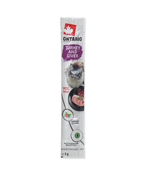 Levně Stick ONTARIO for cats Turkey & Liver 1 ks (5g)