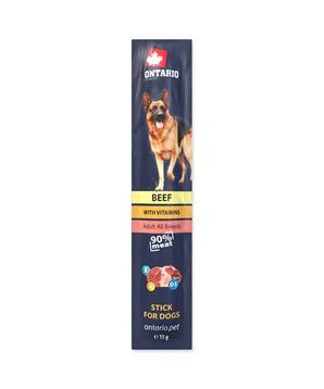 Levně Stick ONTARIO pro psy Hovězí 15 g