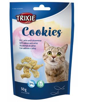 Levně COOKIES s lososem a catnipem 50 g