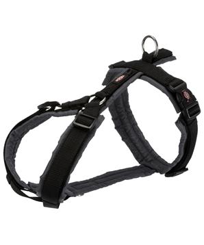 Levně Premium trekingový postroj - černá/grafit L:hruď:70-85cm/25mm