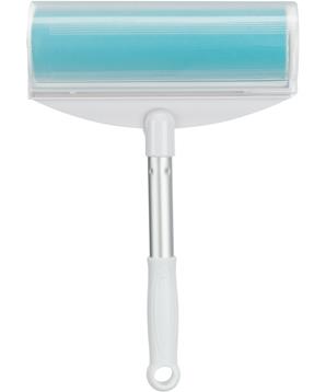 XXL váleček na odstranění chlupů z textilu 20 × 30 cm, silikon, bílá/tyrkysová