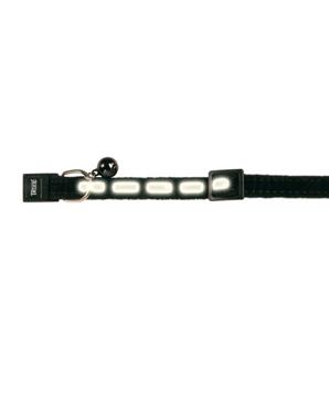 Levně Obojek pro kočku reflexní, sametový 22-36 cm 1 ks
