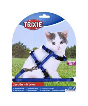 Nylonový postroj pro koťata jednobarevný 19-31cm/8mm TRIXIE