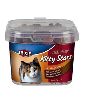Levně Soft Snack Kitty Stars - hvězdičky losos, jehněčí 140g