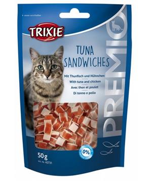 Levně PREMIO Tuna Sandwiches 50 g - s tuňákem a kuřecím masem 50g