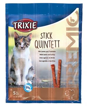 Levně PREMIO Quintett tyčinky jehněčí/krůta 5 x 5 g