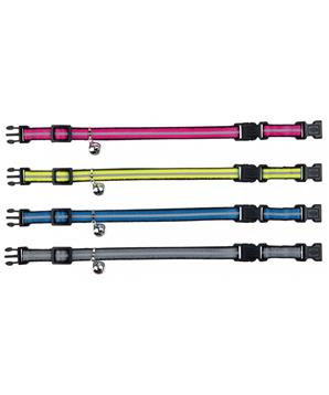 Reflexní obojek pro kočky, dvě spony pro větší bezpečí