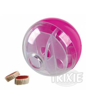 Levně Míček na pamlsky pro kočky, různobarevný 5 cm