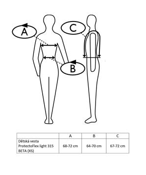 Bezpečnostní jezdecká vesta ProtectoFlex light 315 BETA