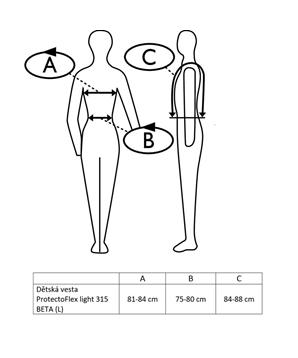 Bezpečnostní jezdecká vesta ProtectoFlex light 315 BETA