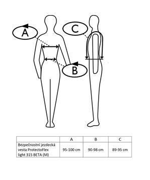 Bezpečnostní jezdecká vesta ProtectoFlex light 315 BETA