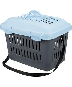 Levně Transportní box MIDI CAPRI 44x33x32cm max.do 5kg TRIXIE, - modro/šedá 1 ks