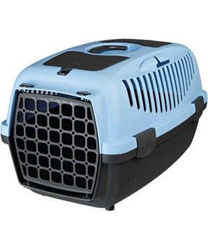 Transportní box CAPRI II, XS-S: 37x34x55cm (max. 8kg) - světle šedá/modrá