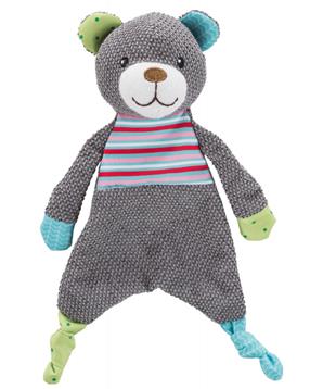 JUNIOR plyšový medvídek s šustící fólií,  28 cm