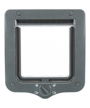 Průchozí dvířka pro kočku, s tunelem, 4-cestná, 20x22cm