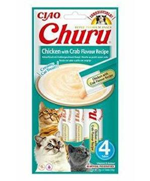 Levně Churu Cat Chicken with Crab Flavour Recipe 4x14g