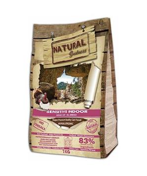 Levně Natural Greatness Sensitive Indoor Cat Recipe/kuře,krůta 2kg