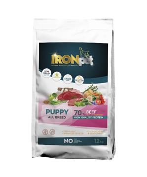 Levně IRONpet Dog Puppy All Breed Beef (Hovězí) 12 kg